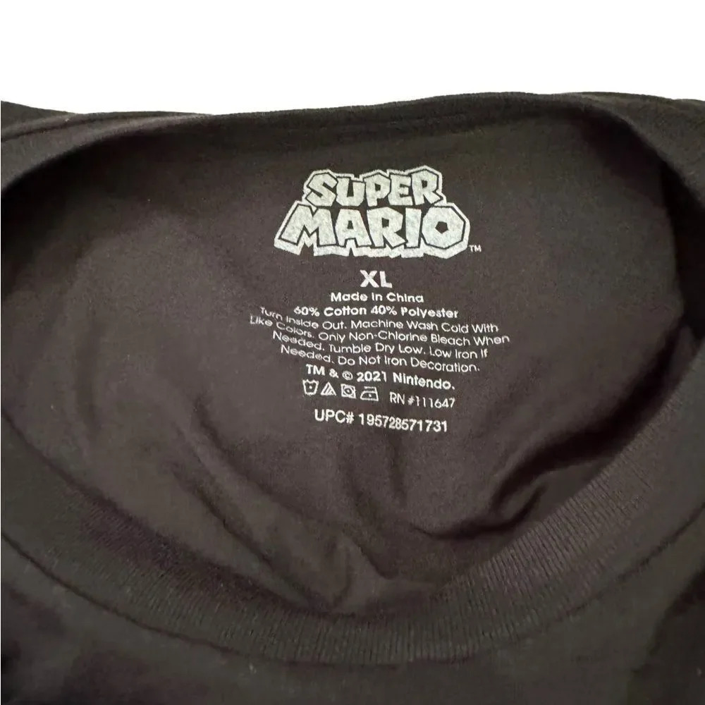 NWT 2021 Super Mario Nintendo tee men XL NWT - Picture 2 of 2